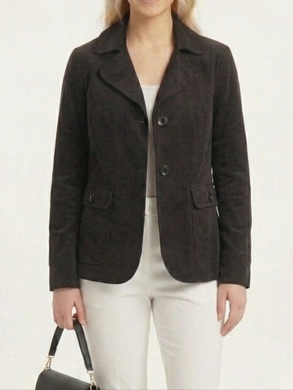 Gap Women's Black Cotton  Pea Coat Jacket Size S